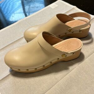 J. Crew Clogs Ivory Cream 8 1/2 NWOT